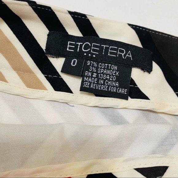 Mod-inspired Geometric Patterned Aline Skirt (size 0) - Picture 5 of 7